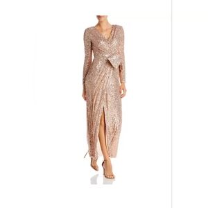 Eliza J Champagne dress sz2